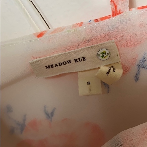 Meadow Rue Floral Sleeveless Blouse Size Small - Picture 3 of 5